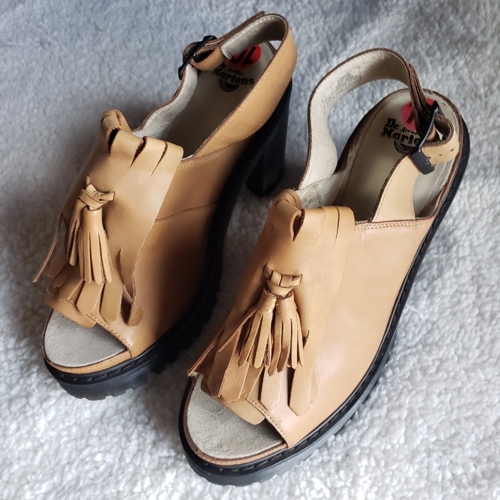 Dr Martens Leather Block Heels